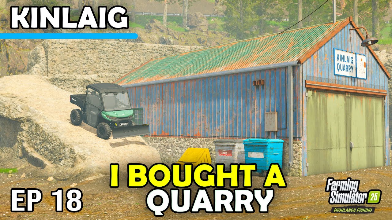ПОРА ДОБЫВАТЬ БОЛЬШИЕ КАМНИ! — Highlands Fishing | Farming Simulator 25 — Эпизод 18