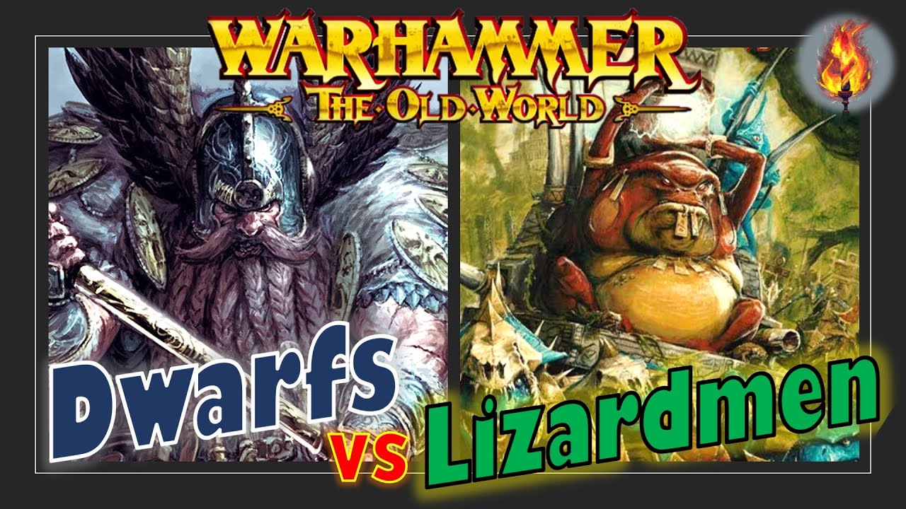 Гномы против ящеролюдей | Отчет о битве в Warhammer The Old World (2400 очков)