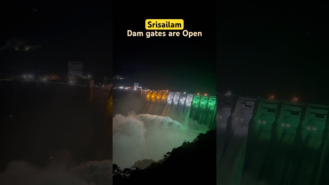 Srisailam dam gates Open | LOK4RAM #lok4ram