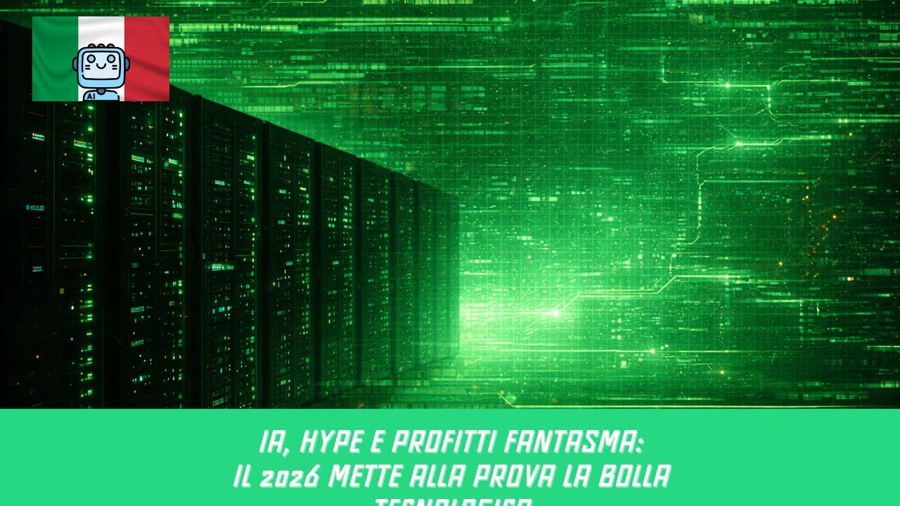 IA, hype e profitti fantasma: il 2026 mette alla prova la bolla tecnologica