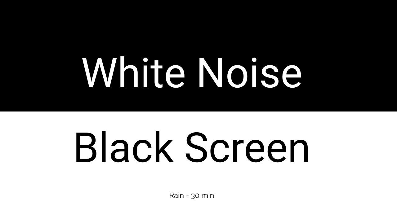 Heavy RAIN Noise for 30 minutes | Deep Sleep, Tinnitus relief and Insomnia Brown Noise Black Screen