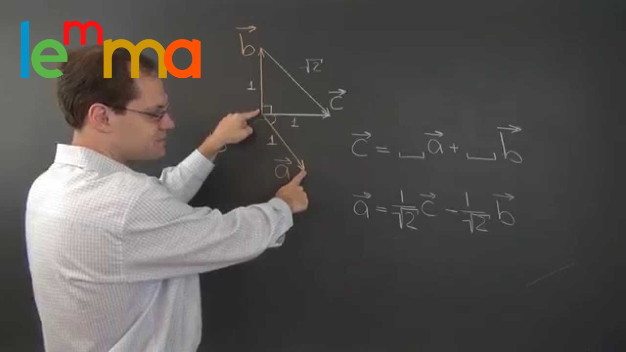 Линейная алгебра 3b3: Разложение с геометрическими векторами 3