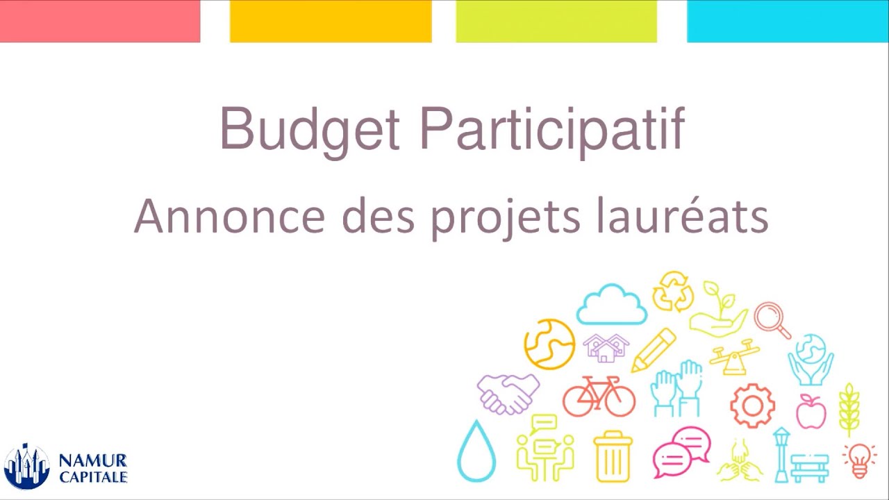 Budget Participatif de Namur 2020 - Annonce des lauréats