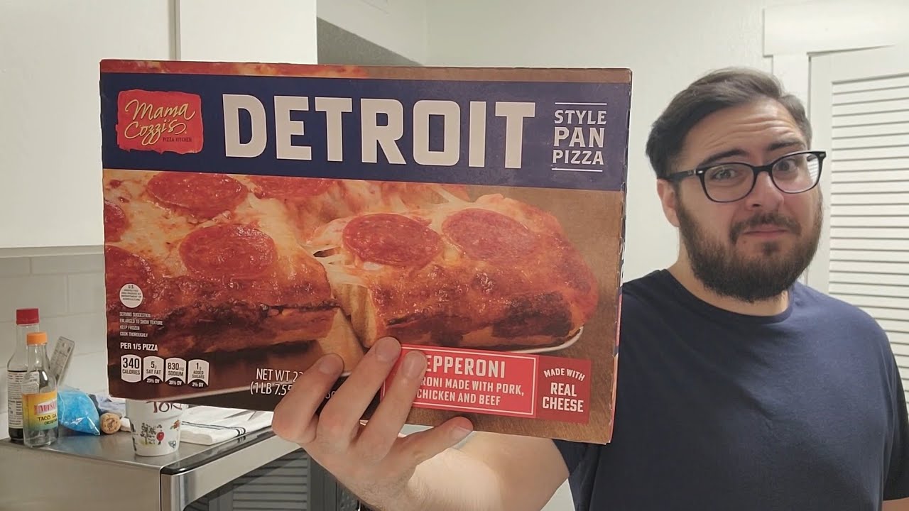 Aldi's Detroit Style Frozen Pan Pizza REVIEW
