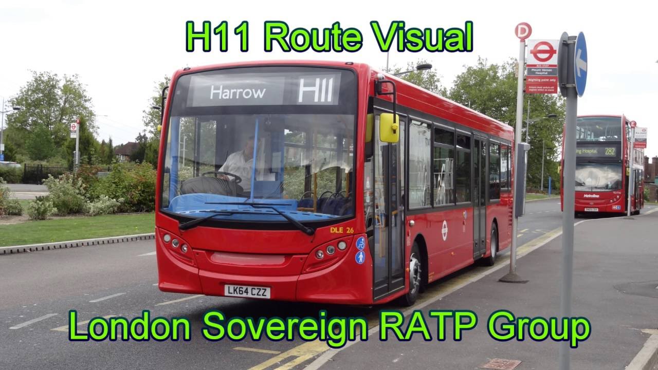 *Route Visual* H11 – Mount Vernon Hospital to Harrow – London Sovereign