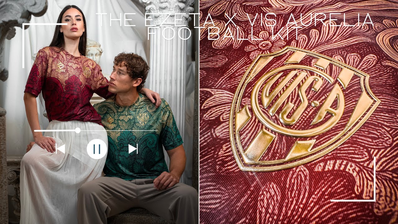 Ezeta x Vis Aurelia 2025/2026 Jerseys | Roman Mythology Meets Football | Corinthian Capital Design