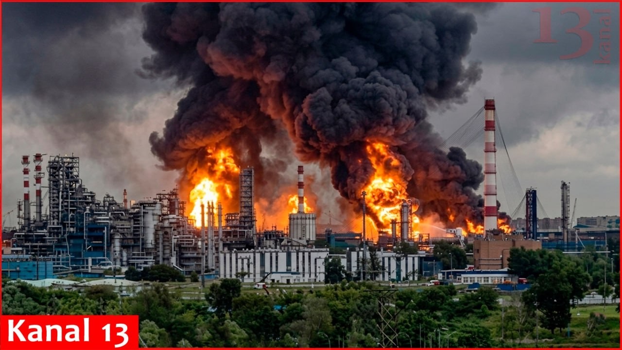 Массированная атака дронов на Москву: горит крупнейший нефтеперерабатывающий завод региона