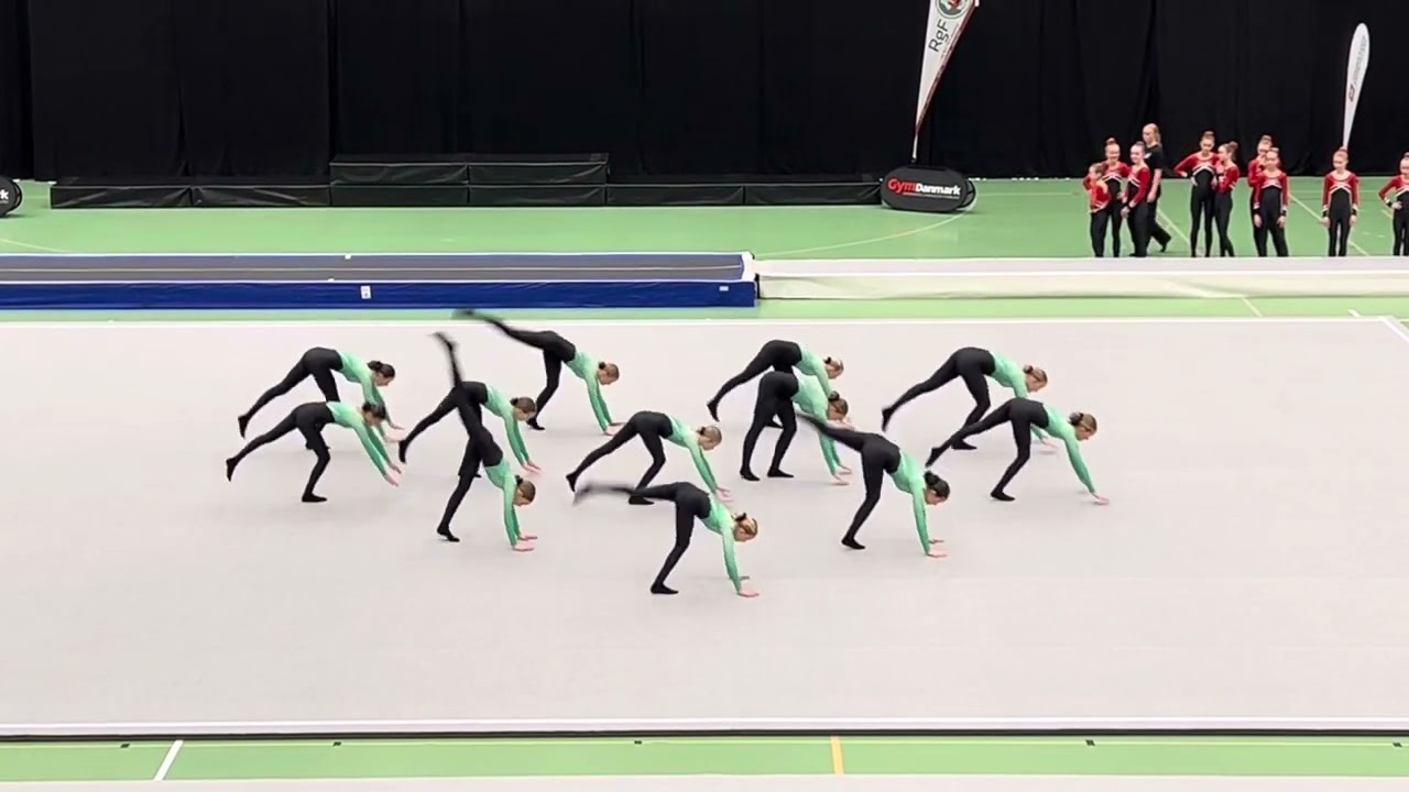 Viborg GF - minipiger 1 - Jysk-fynske mestre 2024 TeamGym