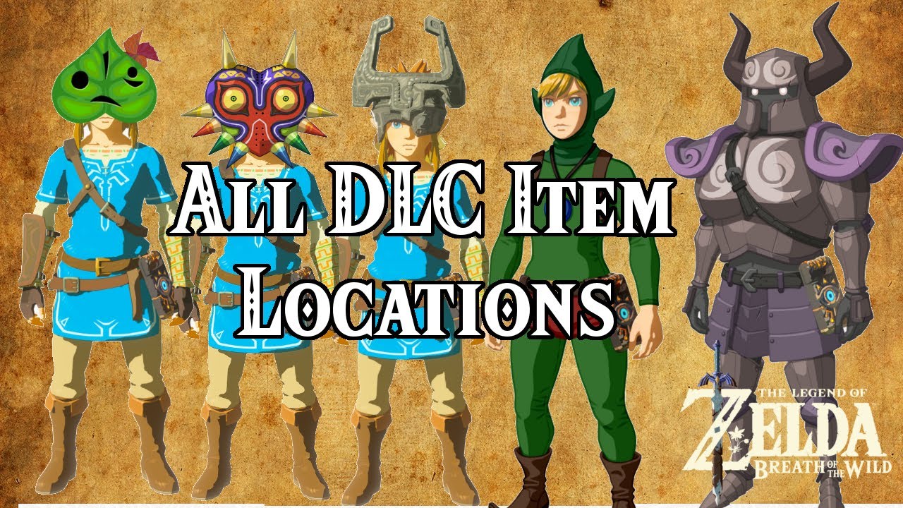 [Zelda Breath of the Wild] Все НОВЫЕ местоположения предметов DLC!