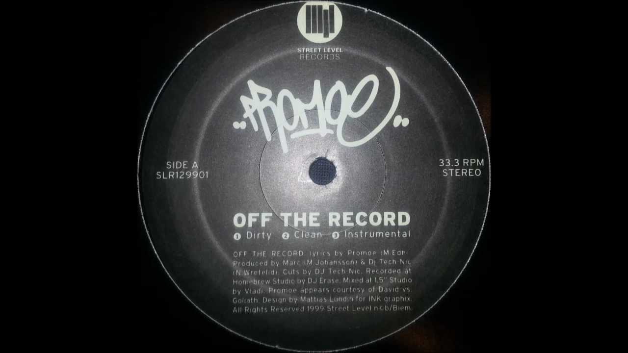 Promoe - Off the record (Instrumental Version)