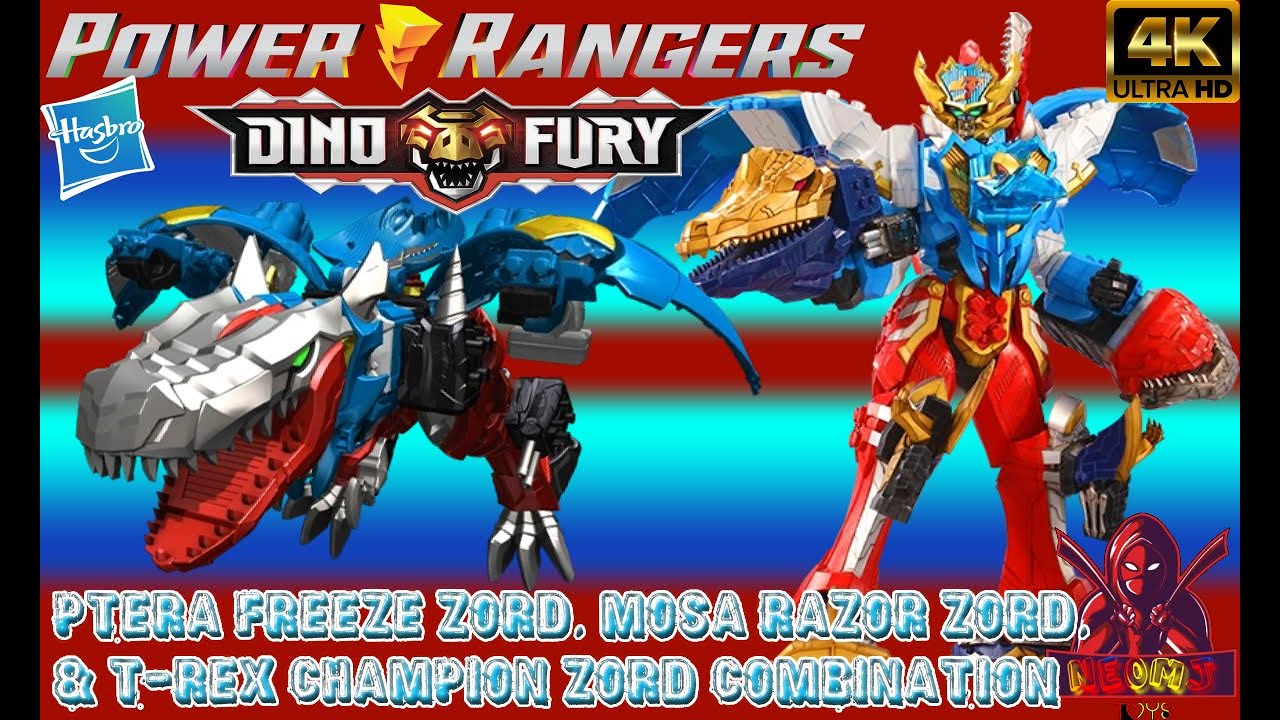 Zord Combination | Power Rangers Dino Fury [Hasbro] (#1, #4, #5) - REVIEW : (ENGLISH) 4K