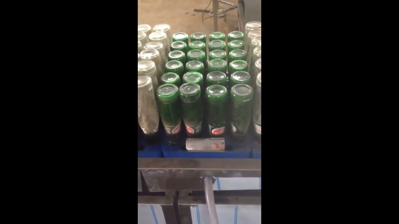 Semi Auto Bottle Washing Machine