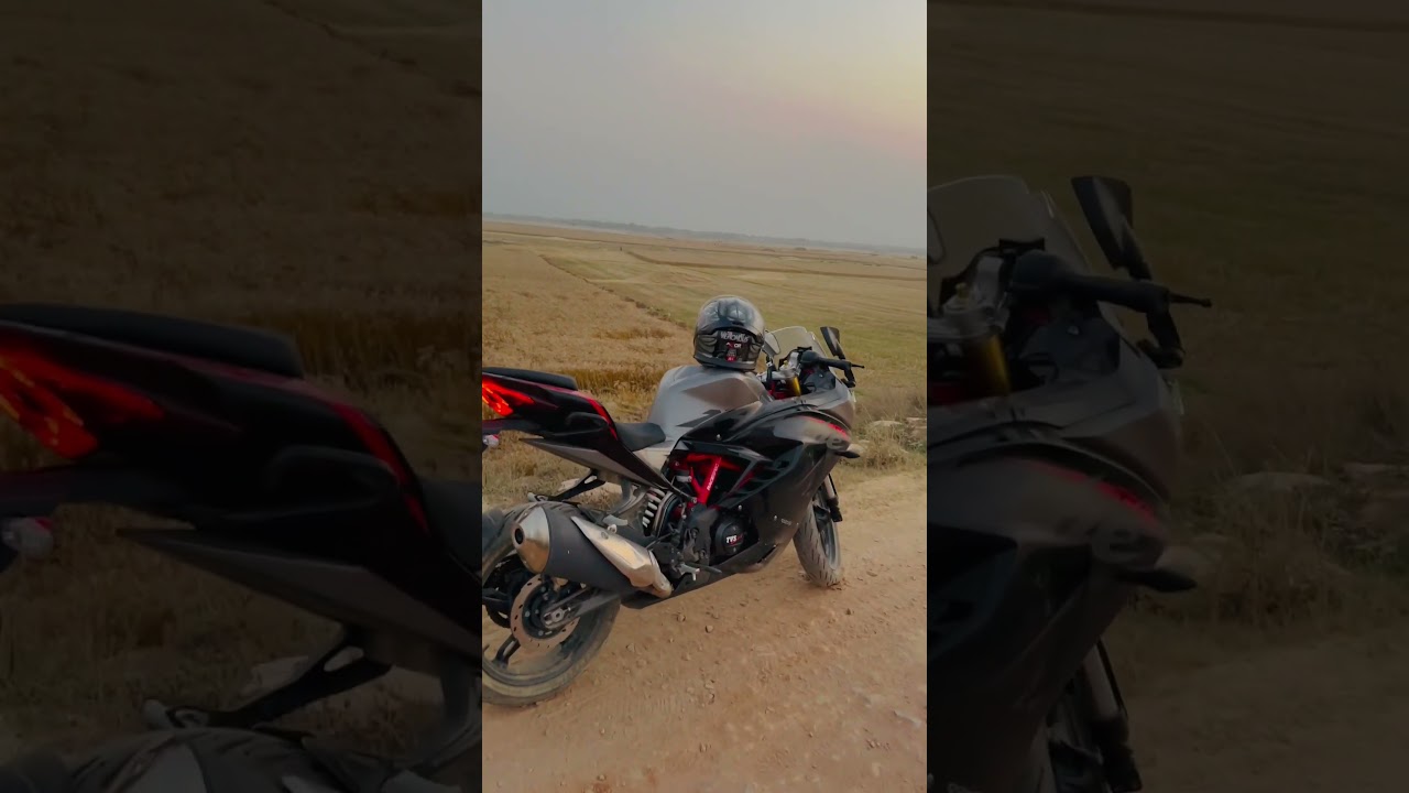 Stock exhaust sound | TVS apache rr310 bs6. #tvsapache #bike #apacherr310 #shorts #tvs #exhaustsound