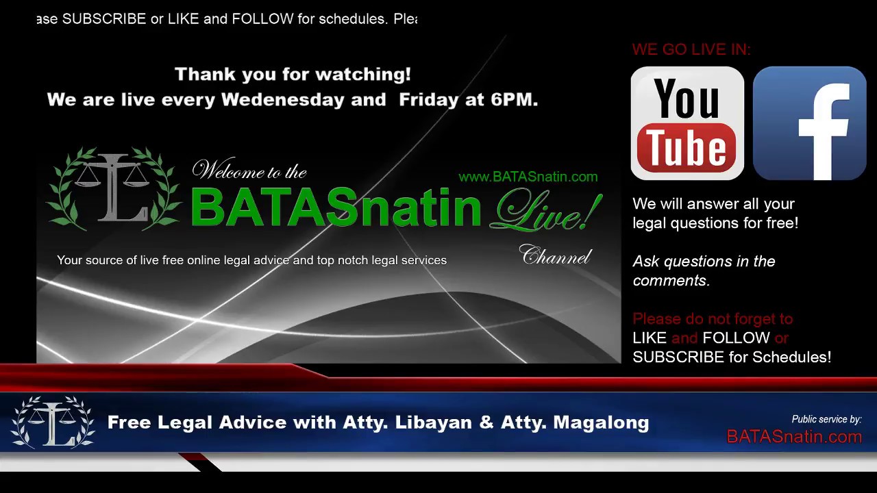 BATASnatin Live Free Legal Advice