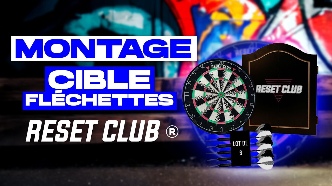 Installez en 4 ÉTAPES SIMPLE votre Cible Fléchette