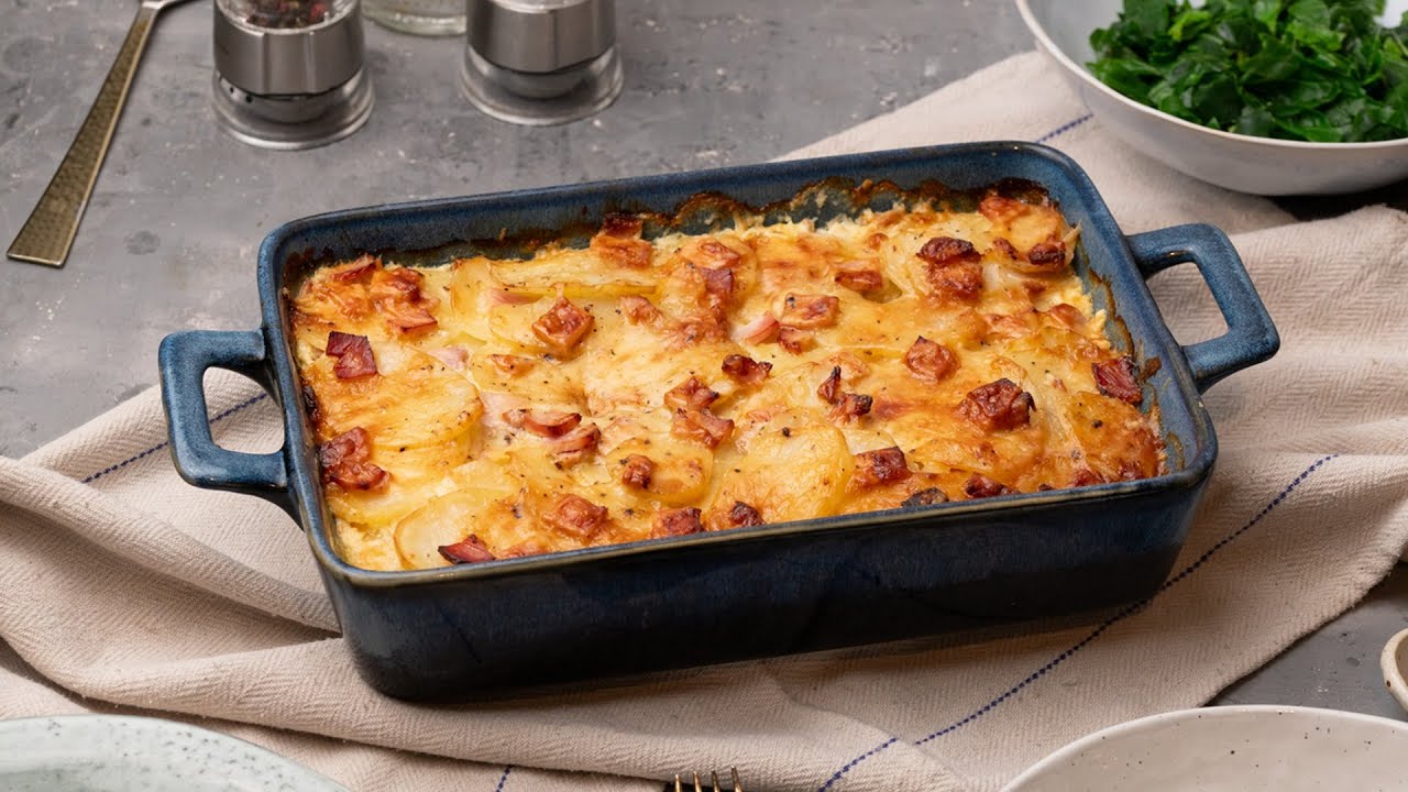 Creamy Ham And Potatoes Au Gratin Recipe