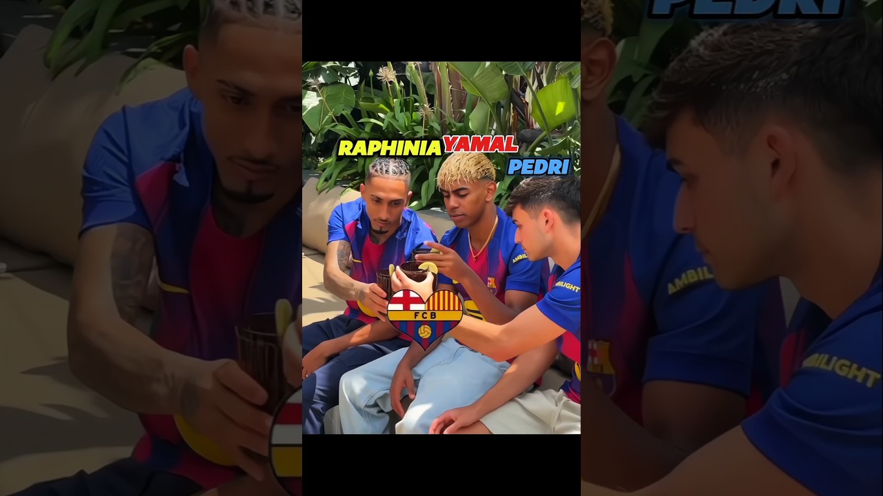 too much love between them🥹❤️ #lamineyamal #raphinha #lewandoski #pedri #barcelona #viral #edit ed
