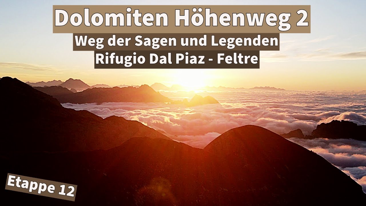 Abstieg in's Wolkenmeer | Dolomiten Höhenweg 2 - Etappe 12