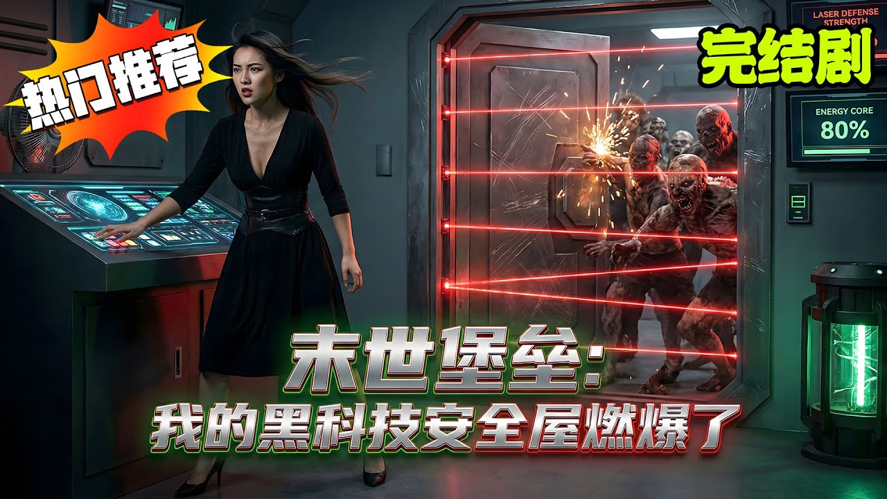 末世丧尸完结爽剧︱23岁躺平女绑定堡垒系统，72小时砸钱改造江景房，末世降临丧尸攻不进！【末世堡垒：我的黑科技安全屋燃爆了】#短剧 #ai剧 #ai真人剧 #天天剧场 #末世 #丧尸 #系统