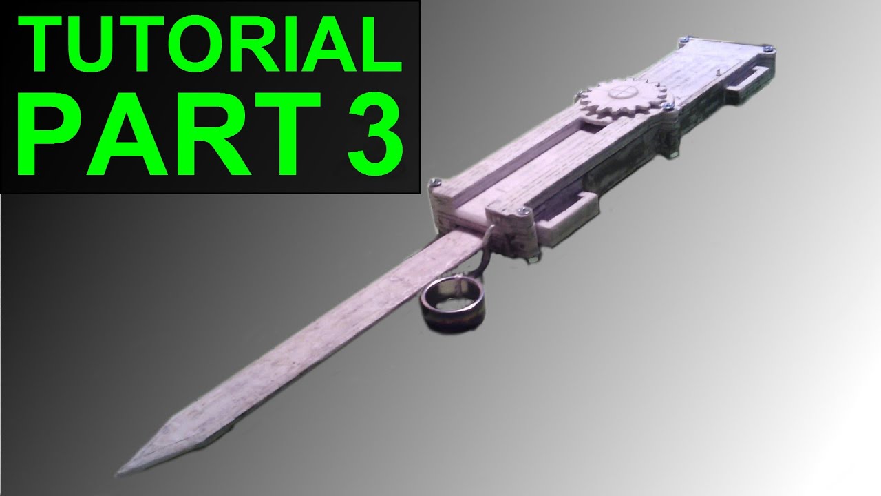 How to Build the (Assassin's Creed) Paper Full Size Dual-Action Hidden Blade (Part 3)