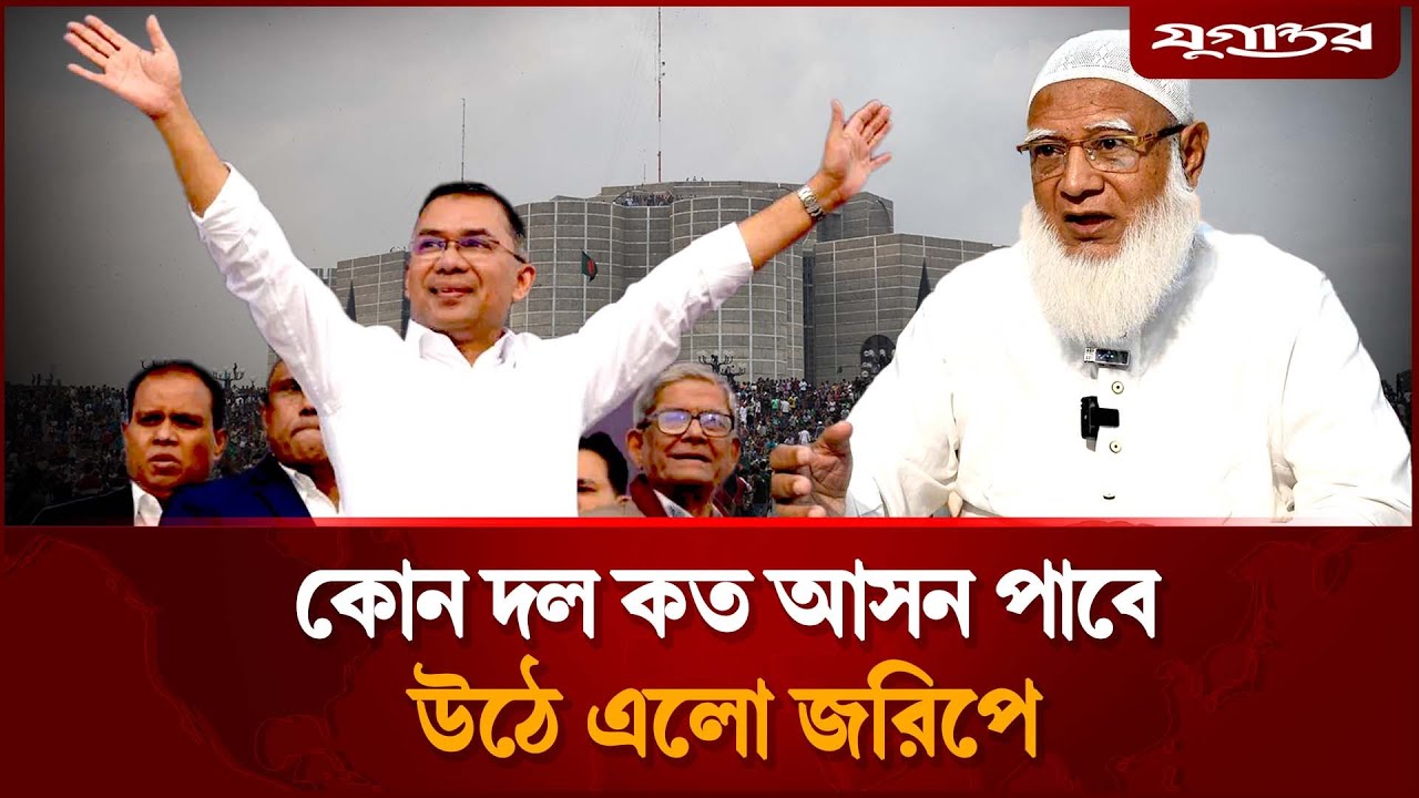 জামায়াত ৪৬, বিএনপি জিততে পারে ২০৮ আসনে: জরিপ | Election | Survey |  Jugantor