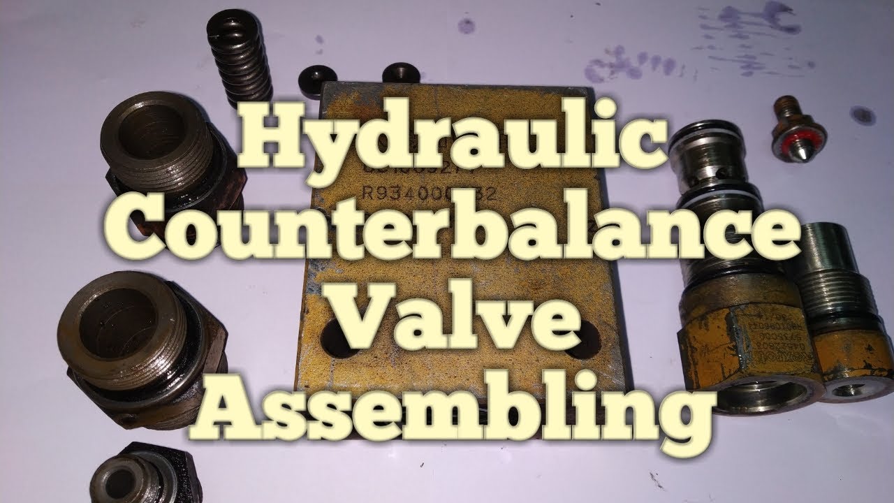 hydraulic counterbalance valve assembling in Hindi.
