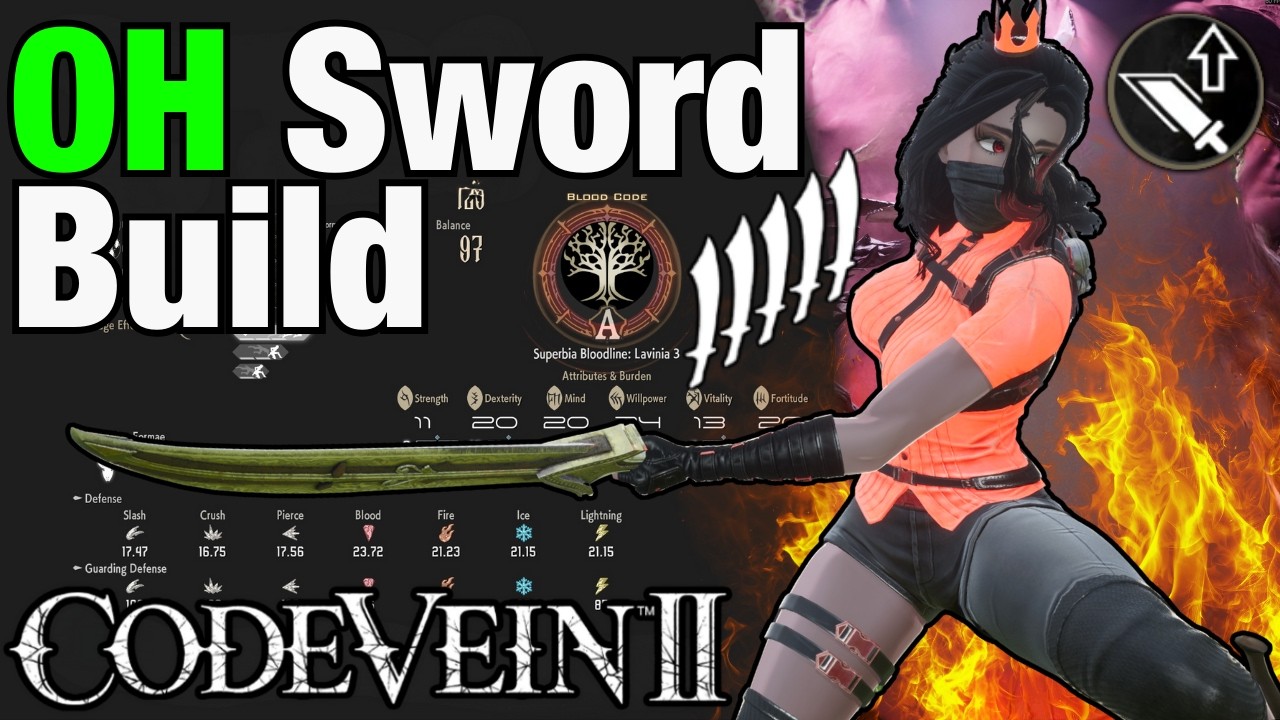 MOST OP ONE HANDED SWORD BUILD in Code Vein 2