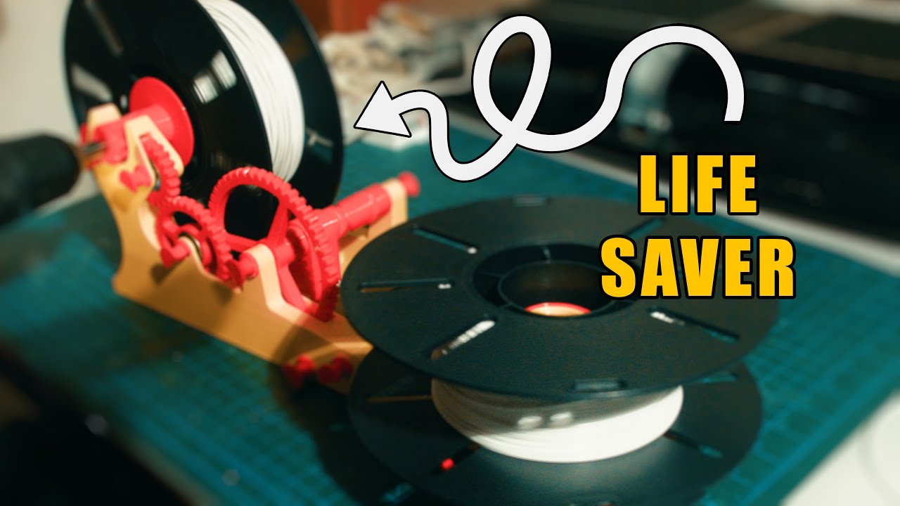 Give NEW LIFE to Your TANGLED Filament Rolls / Pasta Lite Spool Winder Build