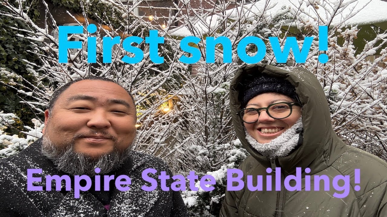 NYC Day 3 - Empire State Building! Ralph's Coffee, Harry Potter store,& the first snow of the season