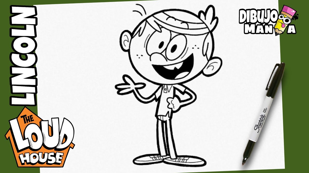 COMO DIBUJAR A LINCOLN LOUD DE THE LOUD HOUSE | DIBUJOS DE THE LOUD HOUSE | PASSO A PASSO | FÁCIL