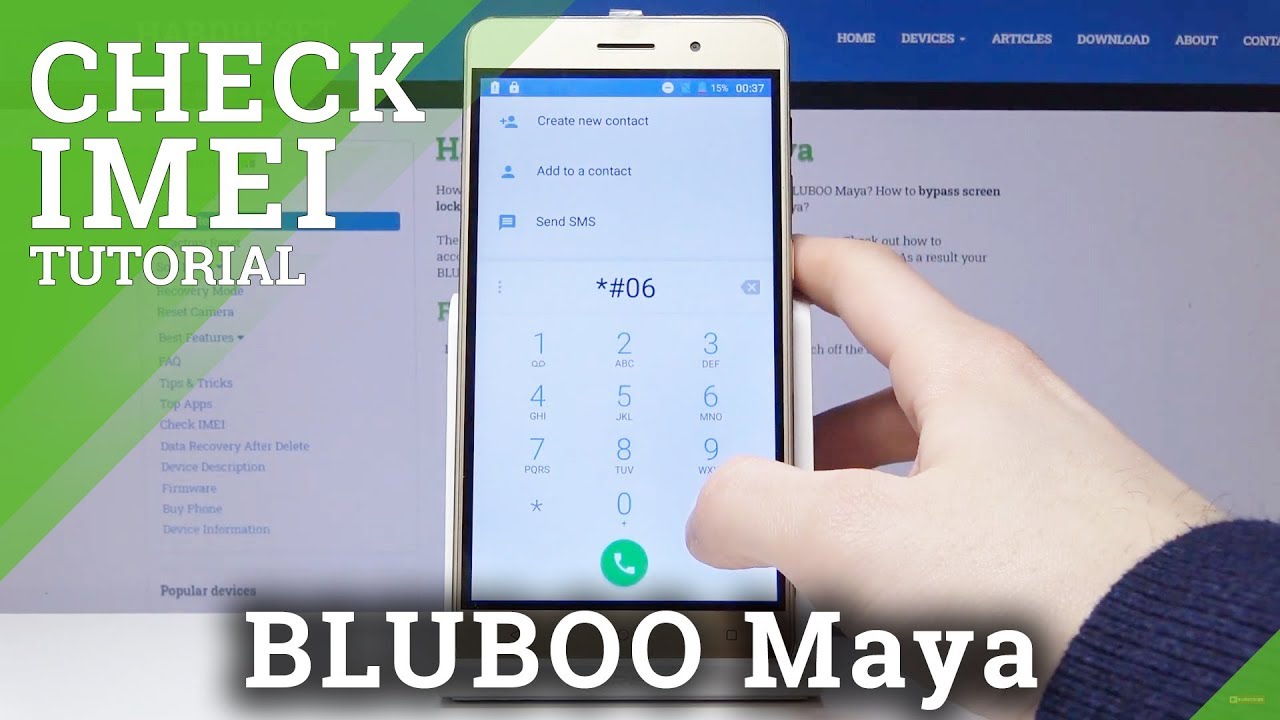 How to Locate IMEI & SN in BLUBOO Maya &ndash; IMEI Information