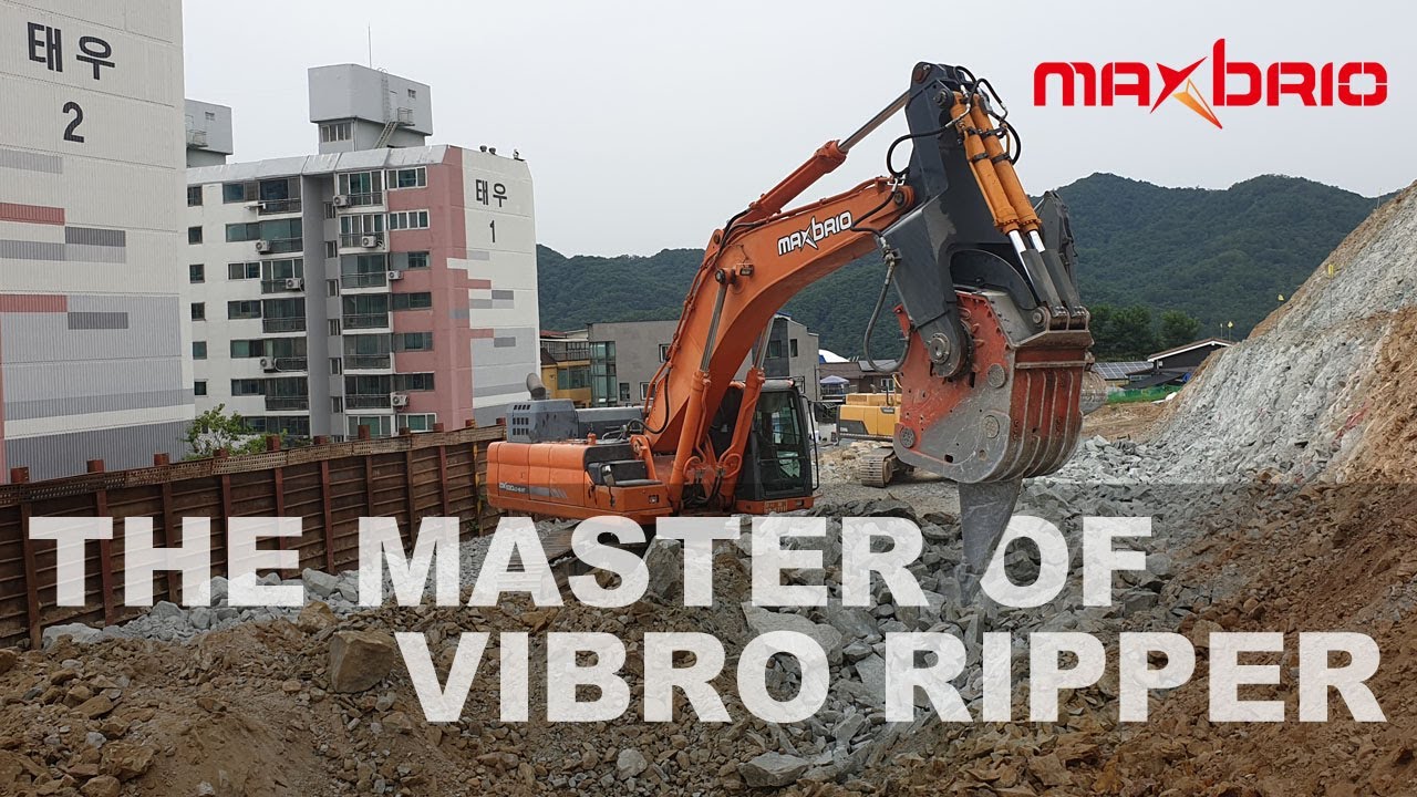 [BRMC공법] MAXBRIO RIPPER BR75 with DOOSAN EXCAVATOR 진동리퍼