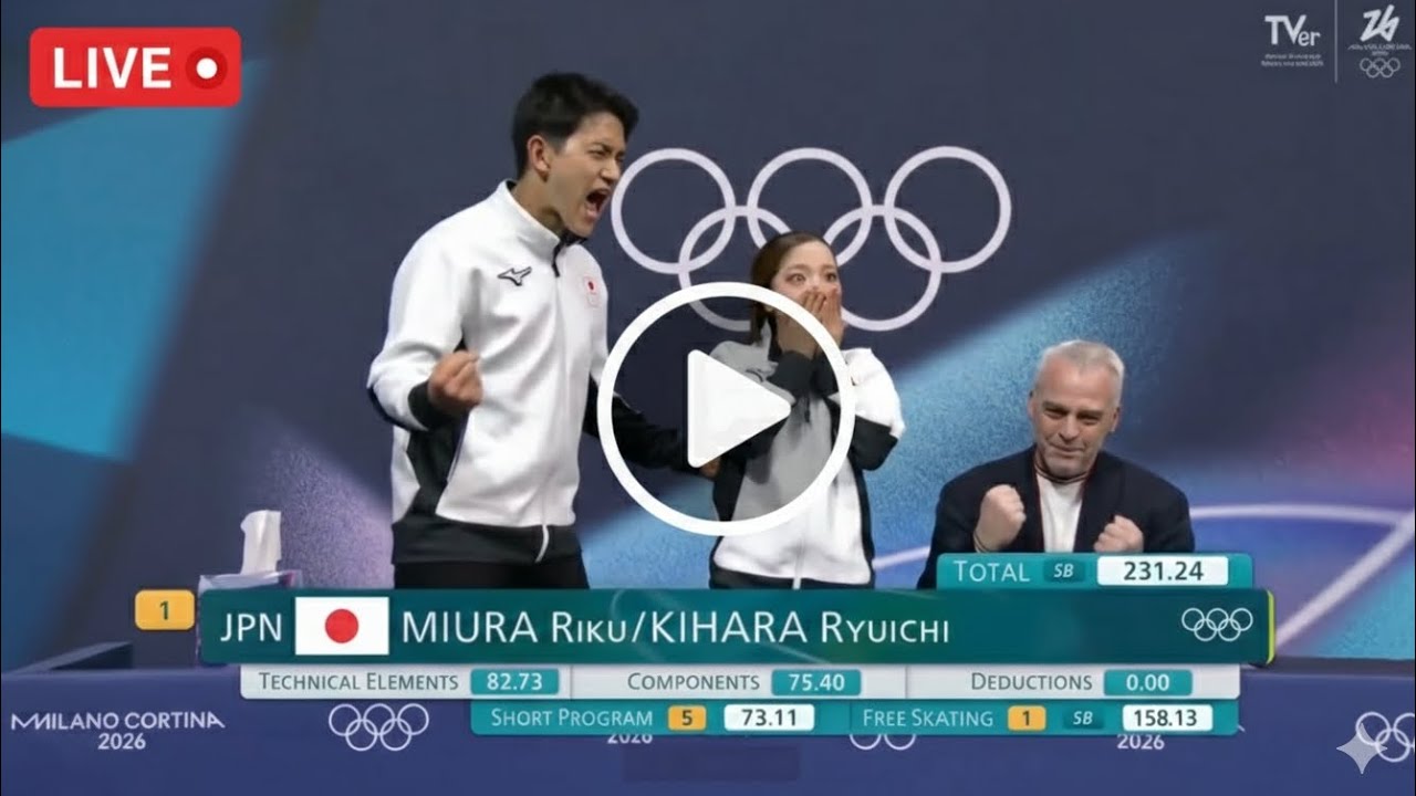 Riku Miura & Ryuichi Kihara Make History 🥇 Japan Wins Pairs Gold | Winter Olympics 2026-三浦陸選手と木原龍一
