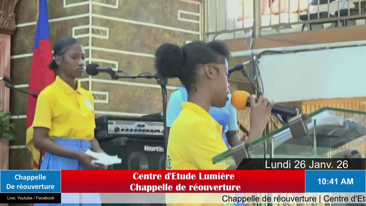 Chappelle de réouverture | Centre d'Etude Lumière | Lundi 26 Janv. 2026