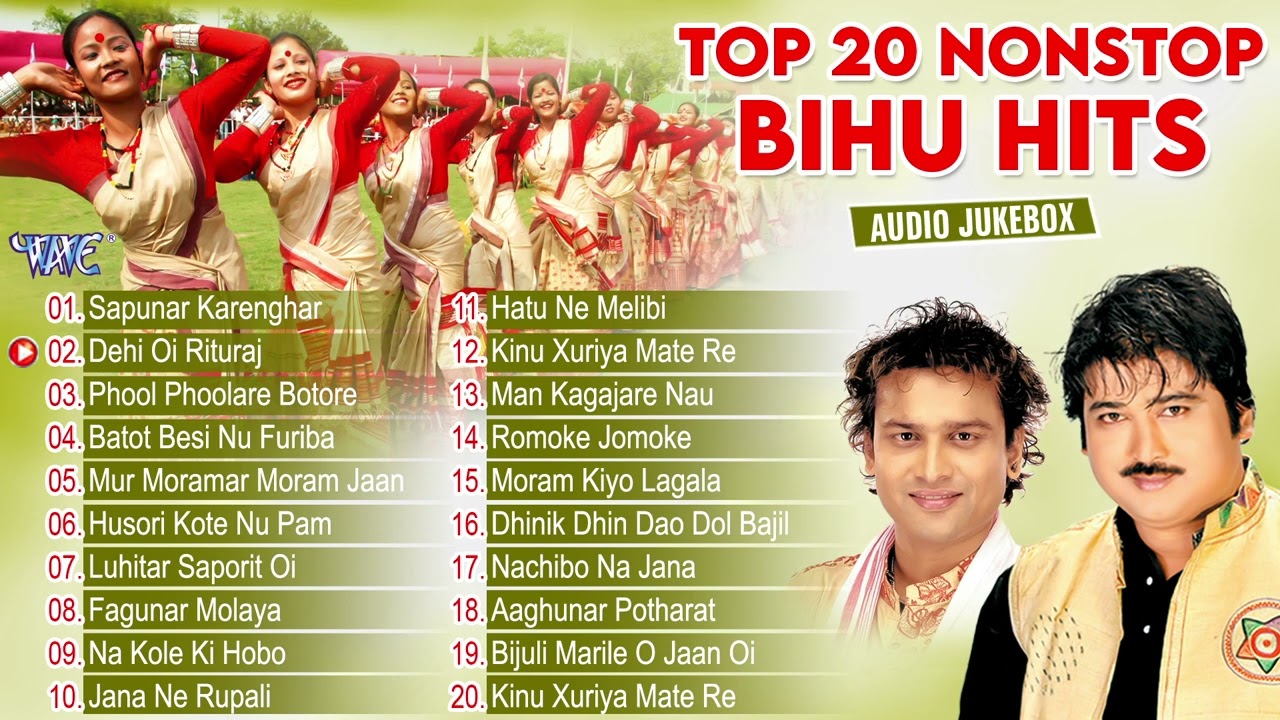 Top 20 Nonstop Bihu Hits - Jukebox | Superhit Folk Bihu Songs | Assamese Hit Bihu Geet | Best Bihu