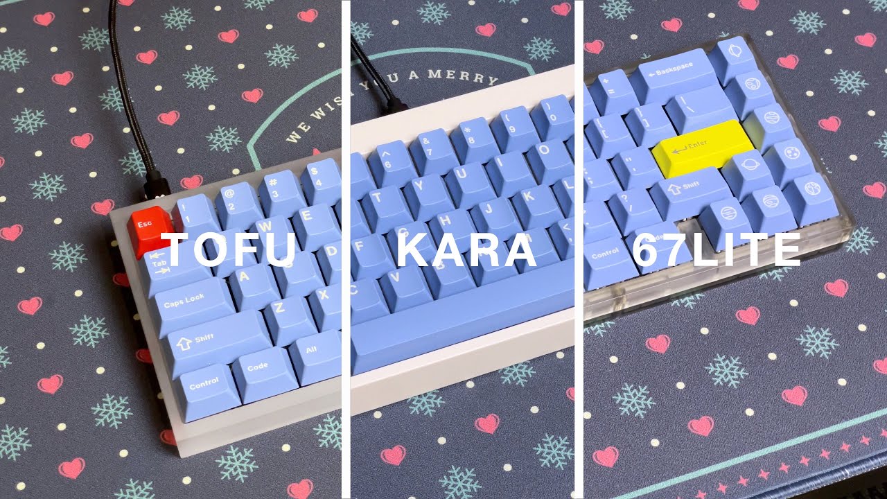 KBD67 Lite vs Rama KARA vs Acrylic Tofu w/ Gateron inks #KBD67Lite