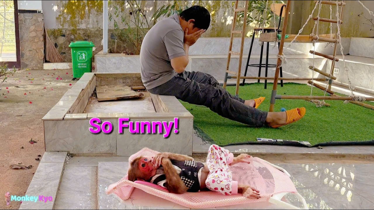Dad pretended to cry after losing phone… Kyo's reaction was so funny! 😂