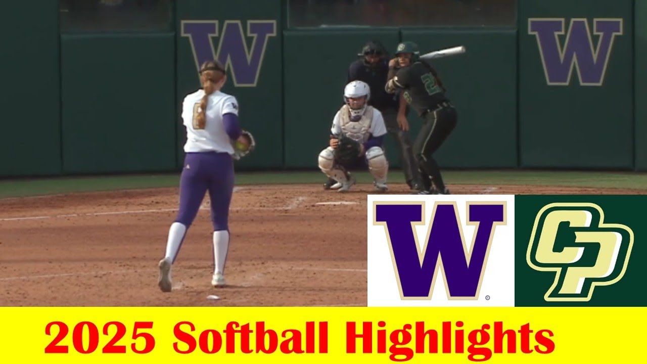 Cal Poly vs Washington Softball Game Highlights 3 25 2025