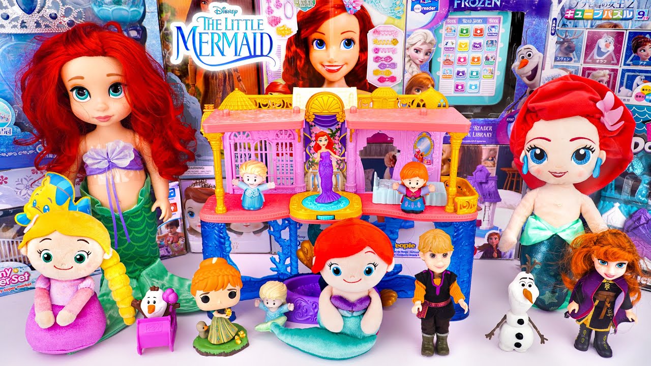 Disney Ariel Toys Collection Unboxing | Review Disney Princess Ariel Castle Playset | Review Toys