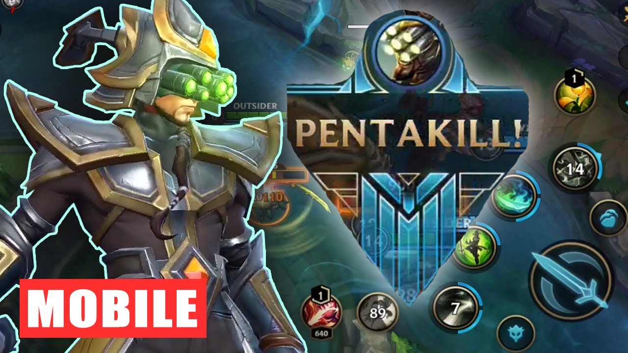 LOL Wild Rift Master Yi Gameplay (PENTAKILL) 100% Alpha Test