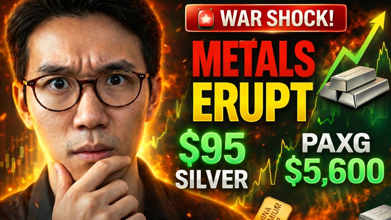 War Escalation: Silver $95, PAXG $5,600 Near ATH  China Gold $282 Premium! 🔥