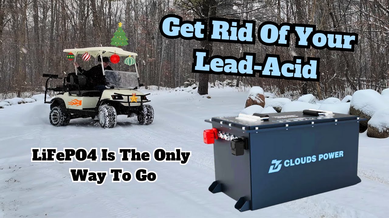 Unleashing Power: Clouds Power 48V (51.2V) LiFePO4 Golf Cart Battery!