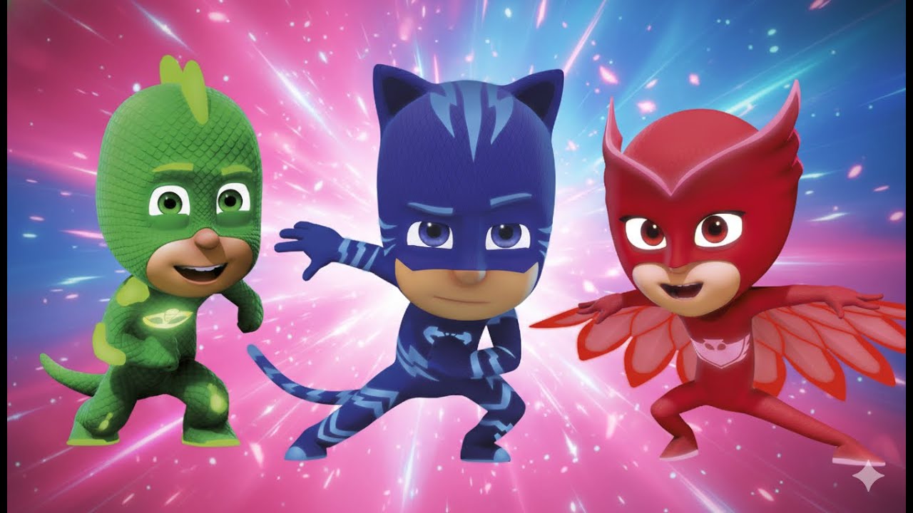 Heróis Corajosos vs Vilões Travessos 😈 PJ Masks ⭐ Toon Mania - Desenhos Animados