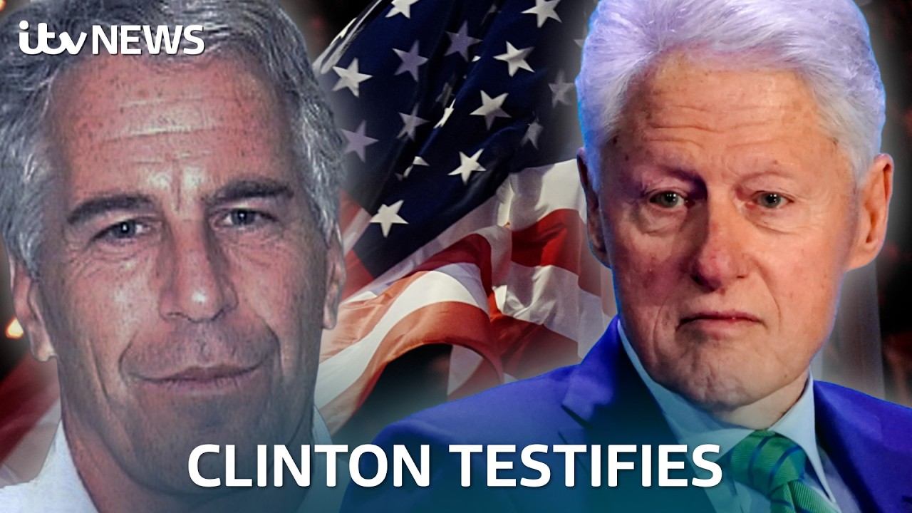 Bill Clinton questioned over those pictures in the Epstein files | ITV News