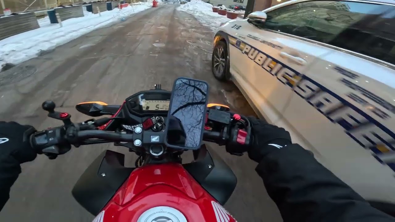My daily but in freezing snow ❄️ | Honda CB300F | NYC
