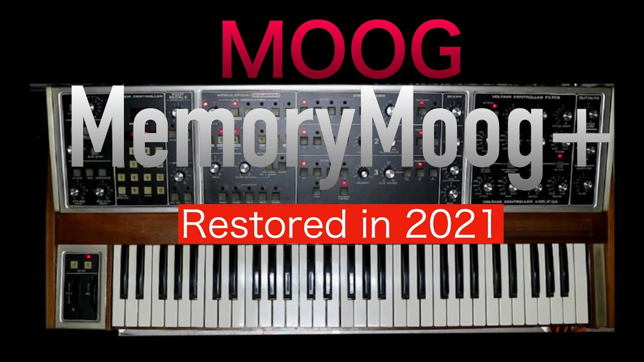 [MOOG: MemoryMoog Plus] resotred in 2021_(Synthesizer Quest 7)