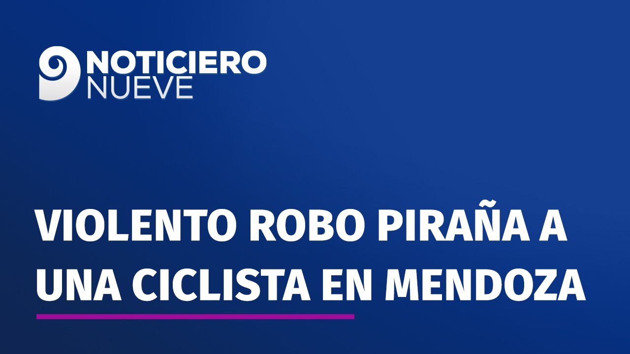 Violento robo piraña a una ciclista en Mendoza
