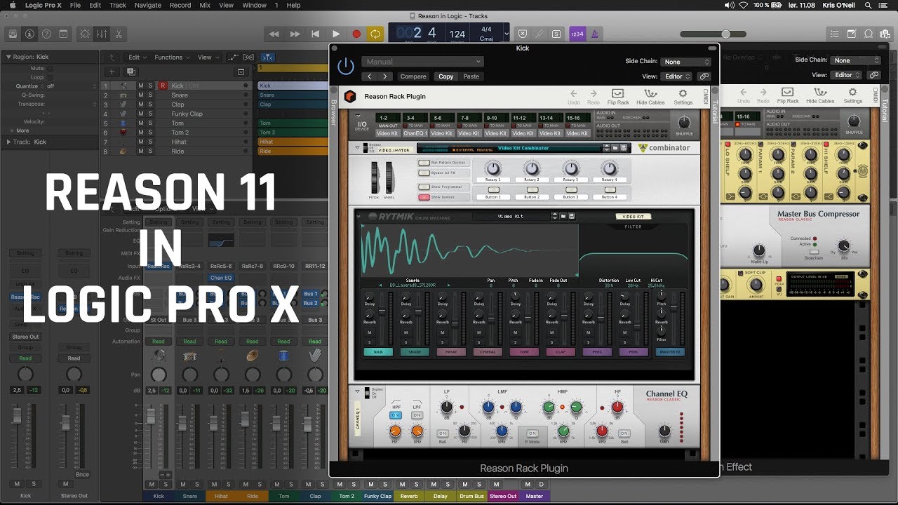 Reason 11 in Logic Pro X - Advanced Routing Tutorial (Free template download)