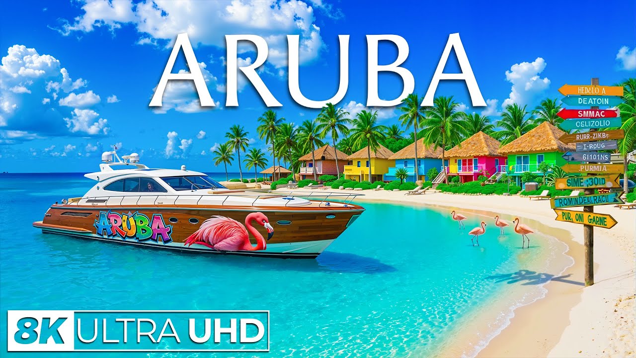 Aruba 8K UHD | Crystal Shores & Endless Blue – Calm Caribbean Seas & Island Serenity