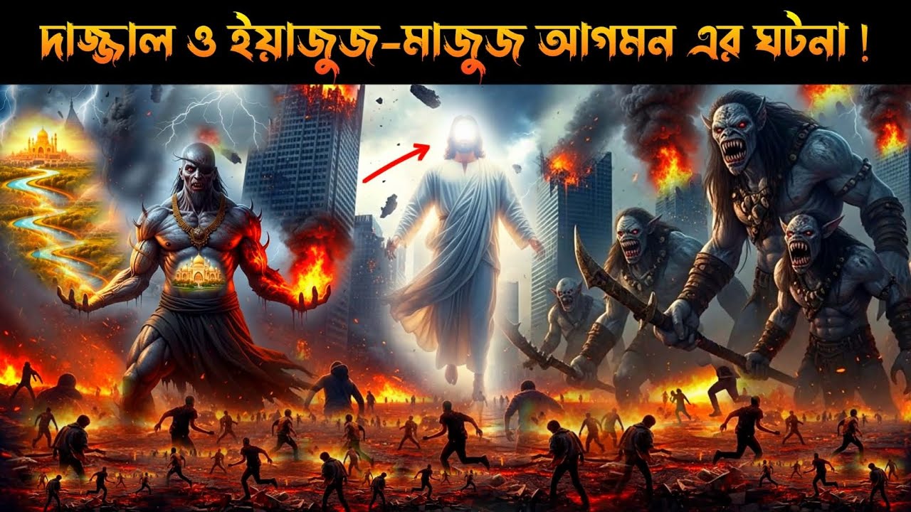দাজ্জাল ও ইয়াজুজ-মাজুজের আগমন! কিয়ামতের ভয়ংকর আলামত |#দাজ্জাল #ইয়াজুজ_মাজুজ 